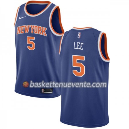 Maillot Basket New York Knicks Courtney Lee 5 Nike 2017-18 Bleu Swingman - Homme